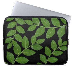 Moderne und elegante Lorbeerblätter Laptopschutzhülle