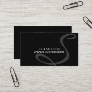 Moderne und elegante Monogramm Visitenkarten Visitenkarte