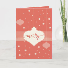 Moderne und elegante Retro Frohe Weihnachtskarte Feiertagskarte