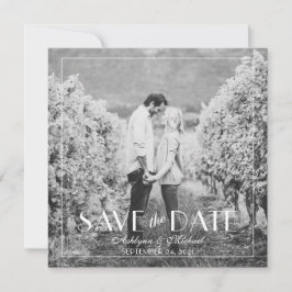 Moderne und elegante Square Wedding Save The Date