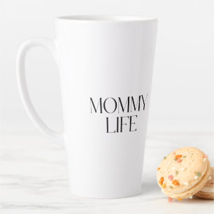 Moderne und elegante Typografie Mami-Leben Milchtasse