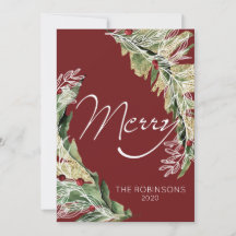 Moderne und gemütliche Berry Holiday Card