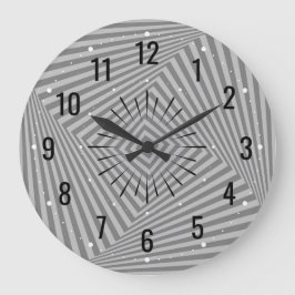 Moderne und geometrische Einrichtung - Ungewöhnlic Große Wanduhr