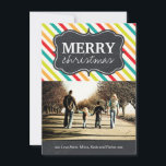 Moderne und helle Weihnachtskarten im Chalkboard Feiertagskarte<br><div class="desc">Moderne und farbenfrohe Chalkboard Holiday Foto Cards - erstellt von Colorful Designs Inc. Alle Texte können modifiziert werden! Alle Designs sind urheberrechtlich geschützt.</div>