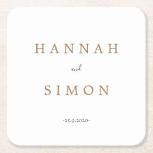 Moderne und klassische Minimalistische Hochzeit