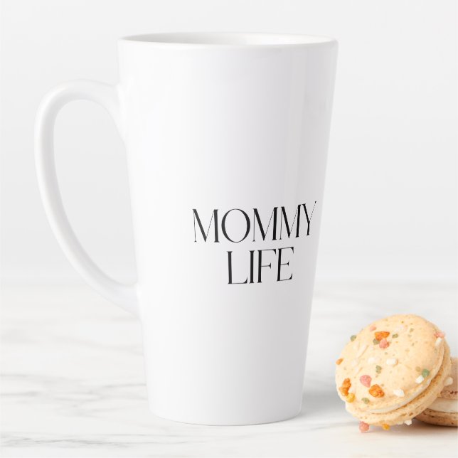 Moderne und klassische Typografie Mommy Life Milchtasse (Beispiel)