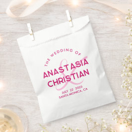Moderne und kühne Magenta Wedding Geschenktütchen
