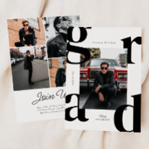 Moderne und kühne Typografie-Klasse des Abschlusse