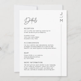 Moderne und minimalistische Typografie Einladung