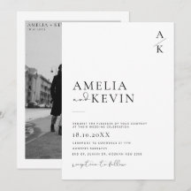 Moderne und minimalistische Typografie Foto Hochze