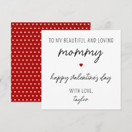 Moderne und Niedliche Valentintagskarte für Mama Karte