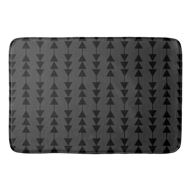 Moderne und stilvolle Black Hanging Dreiecke auf S Badematte (Vorderseite)