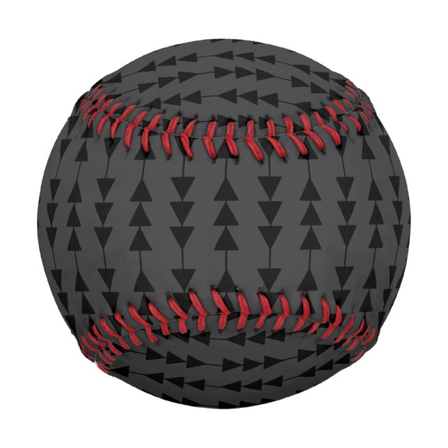 Moderne und stilvolle Black Hanging Dreiecke auf S Baseball (Vorderseite)