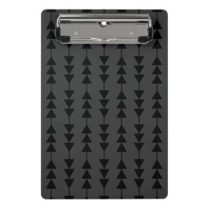 Moderne und stilvolle Black Hanging Dreiecke auf S Mini Klemmbrett