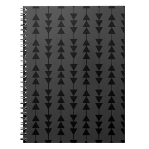Moderne und stilvolle Black Hanging Dreiecke auf S Notizblock