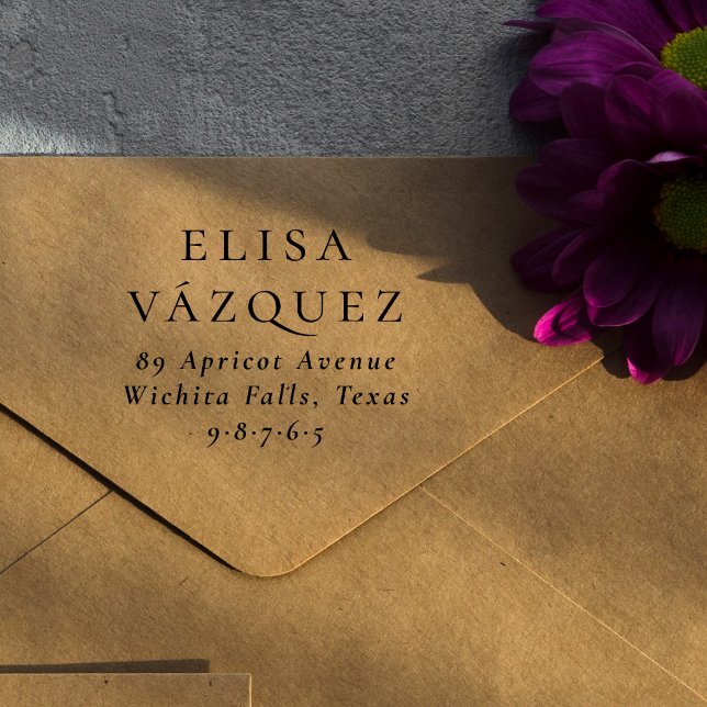 Moderne und stilvolle Typografie - kundenspezifisc Gummistempel (Stamp Mockup)