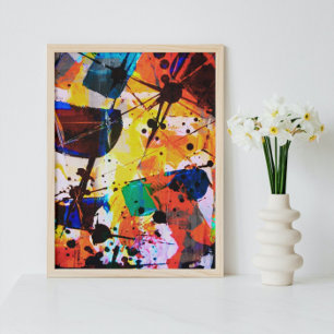 Moderne, unregelmäßige Formen Abstrakte Kunst Poster