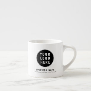 Moderne Unternehmens-Logo-Website benutzerdefinier Espressotasse