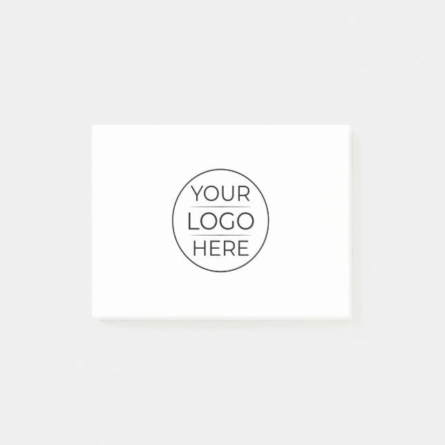 Moderne Unternehmenslogo-Branding Post-it Klebezettel (Vorderseite)