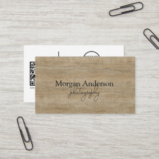 Moderne Unterschrift Schrift QR-Code Social Visitenkarte