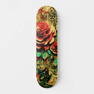 Moderne Urban Street Art Inspiré Floral Skateboard