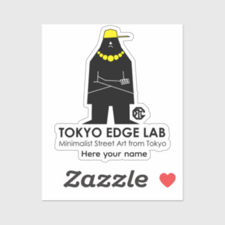 Moderne urbane Hip-Hop-MC-Grafik - Tokyo Edge Lab Aufkleber