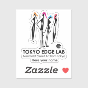 Moderne urbane K-Pop-Girls-Grafik - Tokyo Edge Lab Aufkleber