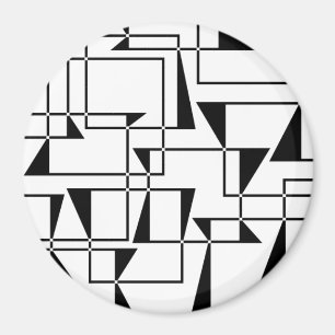 Moderne, urbane, kühne, coole geometrische Musterk Magnet