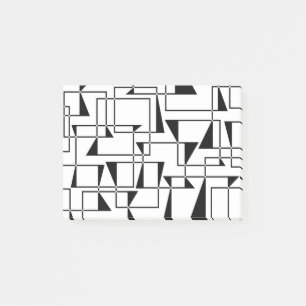 Moderne, urbane, kühne, coole geometrische Musterk Post-it Klebezettel