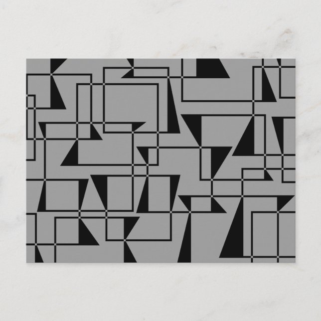 Moderne, urbane, kühne, coole geometrische Musterk Postkarte (Vorderseite)