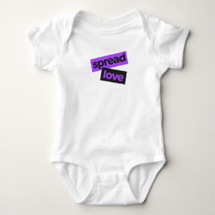 Moderne, urbane, lebendige, trendige grafische Lie Baby Strampler