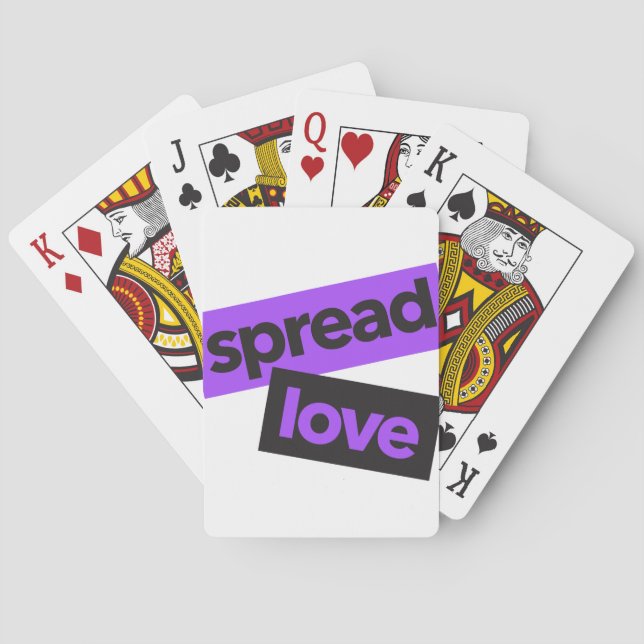 Moderne, urbane, lebendige, trendige grafische Lie Spielkarten (Rückseite)