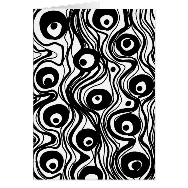 Moderne ursprüngliche Kunst-Karte (Vorne)