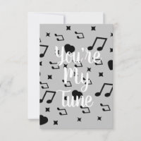 Moderne Valentines Musical Notes Music Hearts