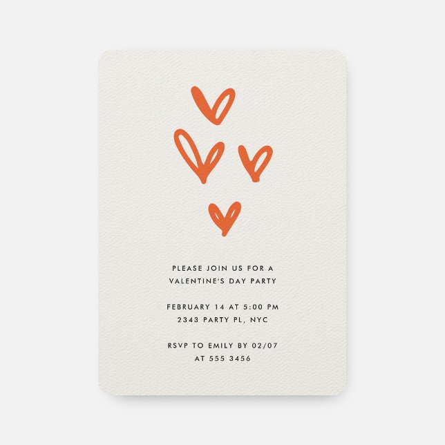 Moderne Valentinstag Einladung mit Herz (Von Creator hochgeladen)