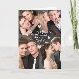 Moderne Valentinstag-Foto-Erinnerung Karte