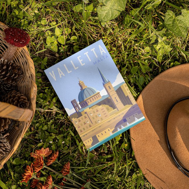 Moderne Valletta Malta Postkarte (Von Creator hochgeladen)