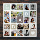 Moderne Vater Foto Collage Vatertagsfamilie Liebe<br><div class="desc">Wir Liebe dich,  Vater! Modernes Foto-Collage-Design mit 20 beliebten Fotos aus der Familie - und eine individuelle Botschaft in einem modernen,  trendigen,  gedämpften Erden-Hintergrund. Ein wundervolles Geschenk für den Sake!</div>