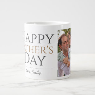 Moderne Vaterfamilie Foto Jumbo-Tasse