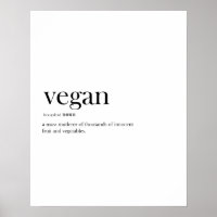 Moderne Vegane, lustige Definitionstypografie