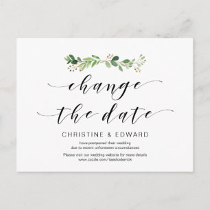 Moderne Vegetation, Datumsänderung, Zurückgestellt Postkarte