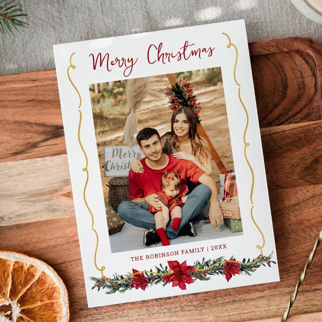 Moderne Vegetation Gold Frohe Weihnachten 1 Foto (Von Creator hochgeladen)