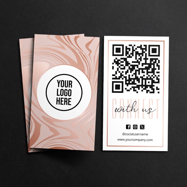 Moderne Verbindung mit QR-Rose Visitenkarte (Von Creator hochgeladen)