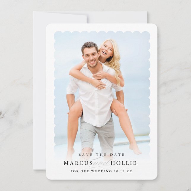 MODERNE Verlobung-Kalligraphie Einladung (Vorderseite)