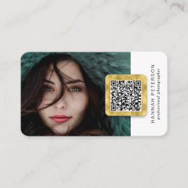 Moderne Vernetzung von Social Media QR-Foto Visitenkarte