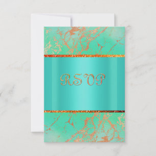 MODERNE VERT TURQUOISE Marbre or rsvp