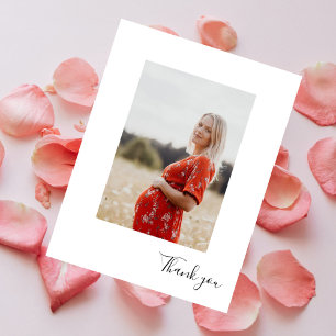 Moderne vertikale Foto Kinderdusche Vielen Dank Postkarte