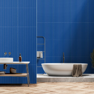 Moderne vertikale Lapis-Blau gestreifte Muster Tapete