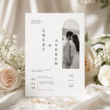 Moderne vertikale Typografie-Hochzeitsvorlage.