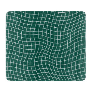Moderne verzerrte Gitter   Minimalistische fließen Schneidebrett